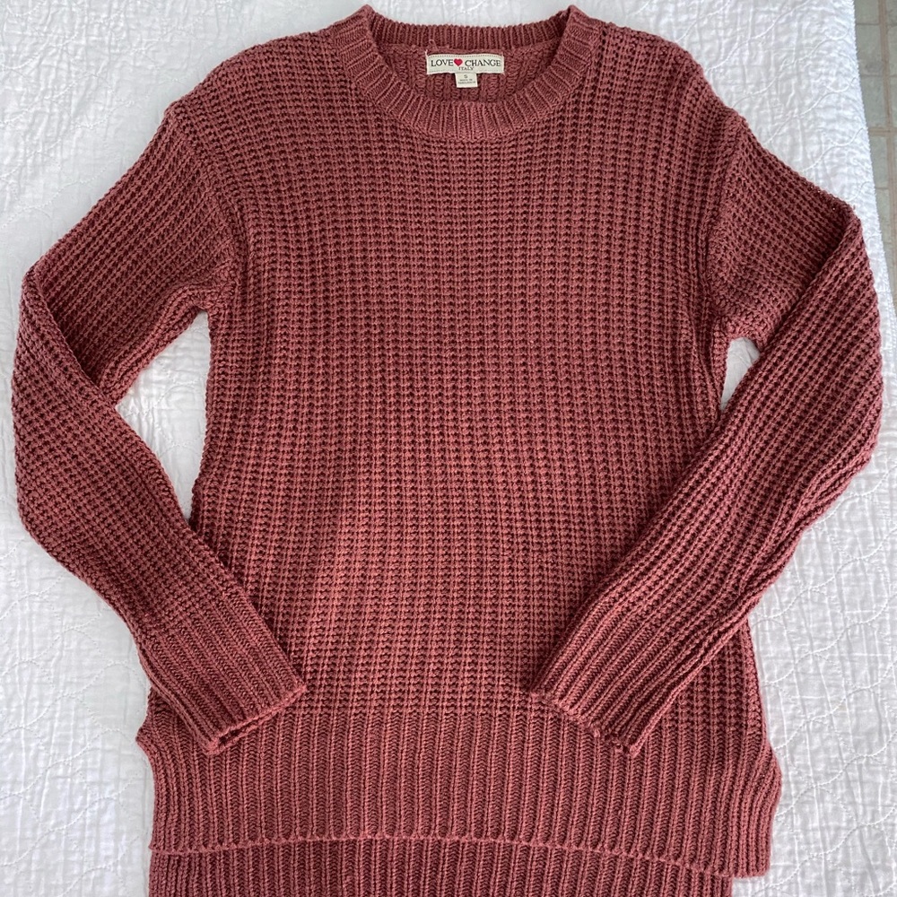 Love Change Pink Sweater